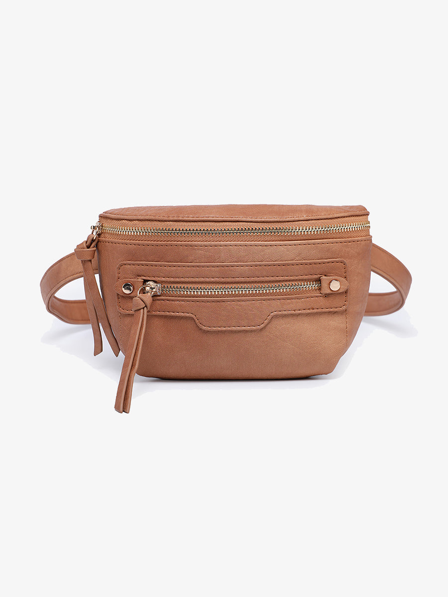 Astrid Vegan Sling Bag Caramel - Jen & Co. vegan handbag