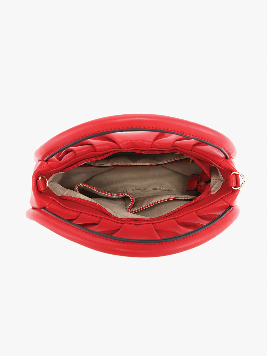 Audrey Vegan Mini Round Satchel - Jen & Co. vegan handbag