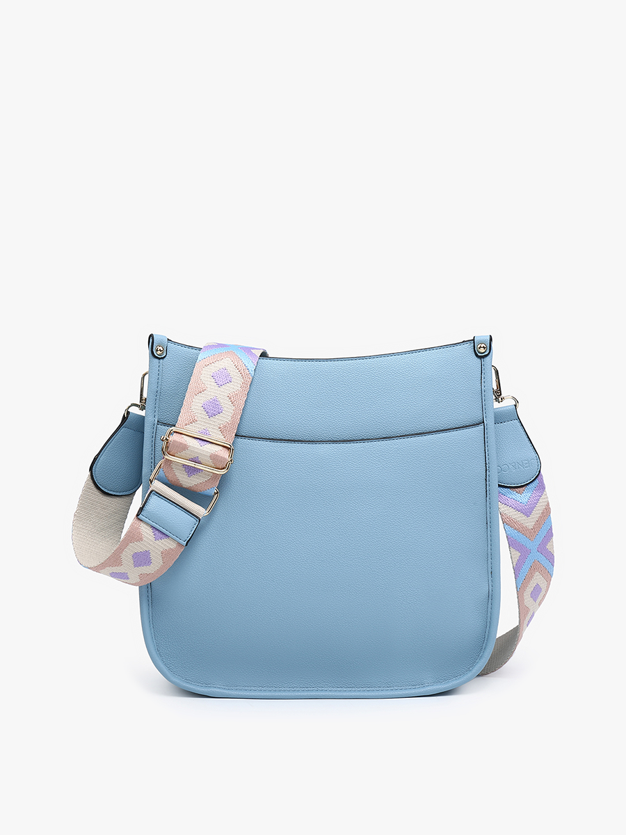 Chloe Vegan Crossbody Sky Blue - Jen & Co. vegan handbag