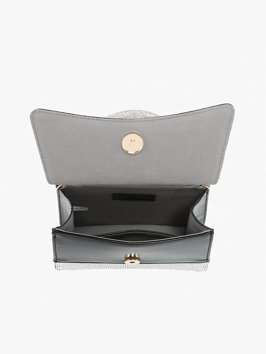 Aurora Rhinestone Clutch/Crossbody - Jen & Co. vegan handbag