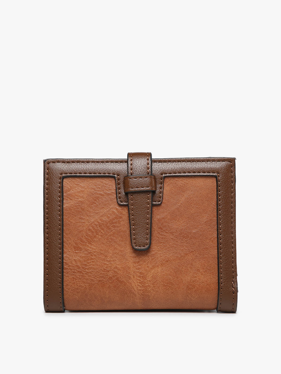 Bessie Vegan Wallet Brown - Jen & Co. vegan handbag