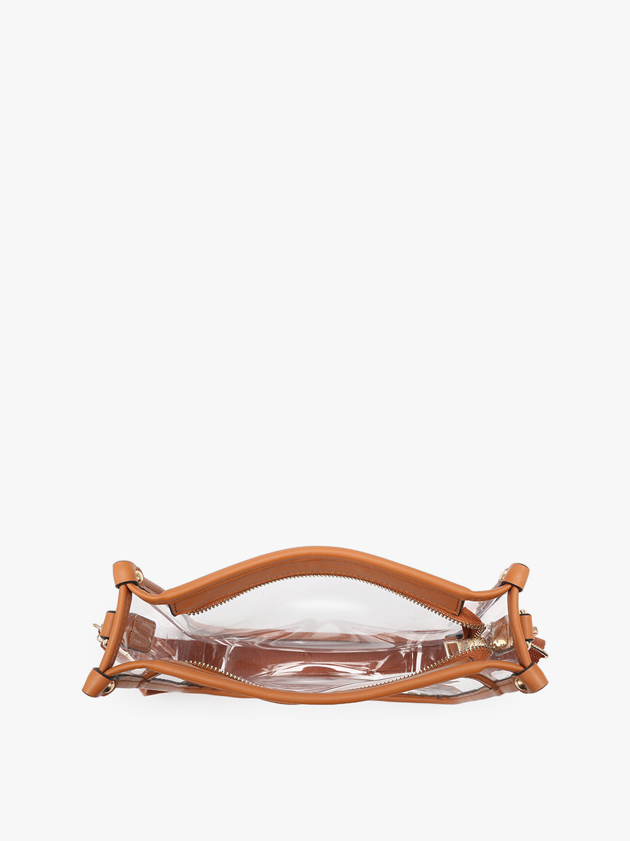 Posie Vegan Clear Crossbody - Jen & Co. vegan handbag