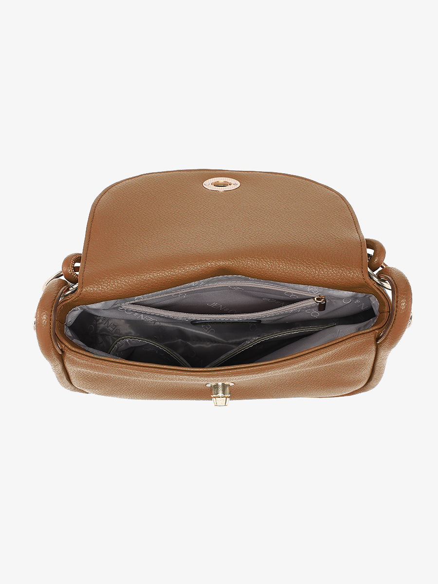 Effie Vegan Messenger Satchel - Jen & Co. vegan handbag
