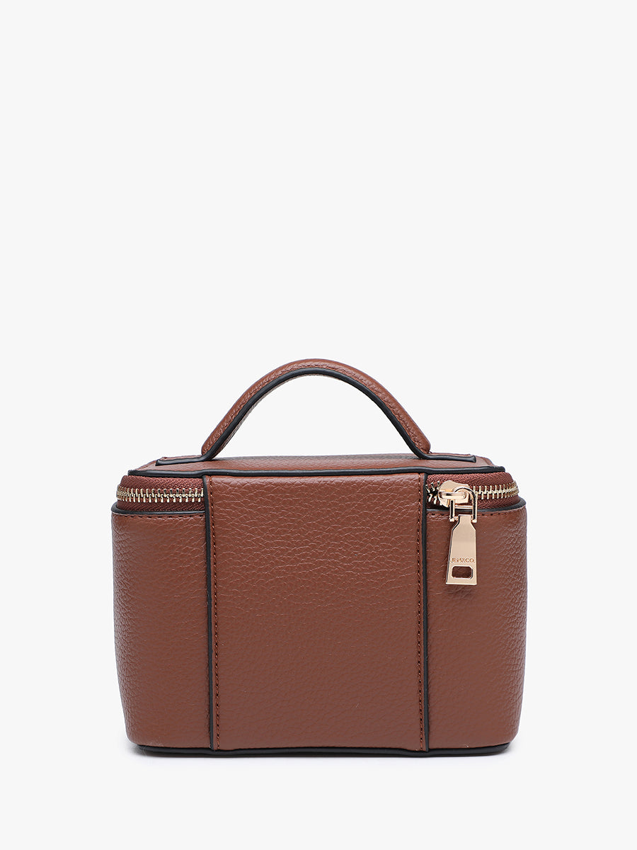 Angela Vegan Travel Cosmetic Bag - Jen & Co. vegan handbag