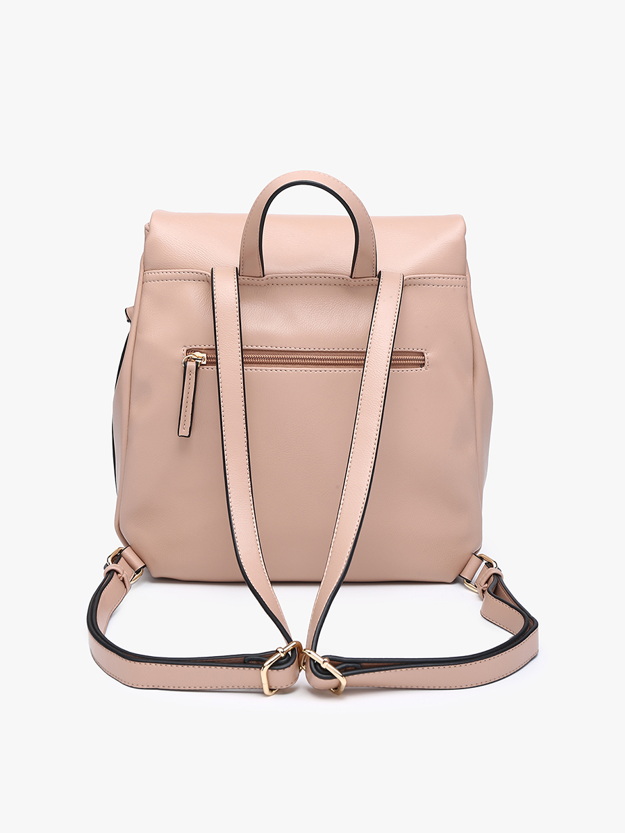 Adley Vegan Foldover Backpack - Jen & Co. vegan handbag