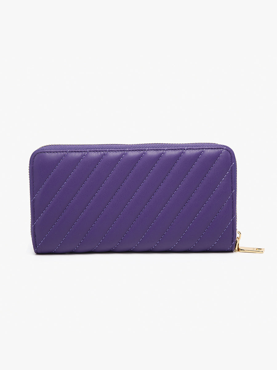 Kylie Vegan Quilted Wallet - Jen & Co. vegan handbag