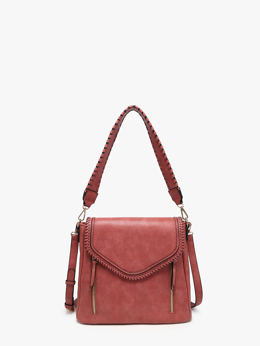 Lorelei Vegan Crossbody Terracotta - Jen & Co. vegan handbag