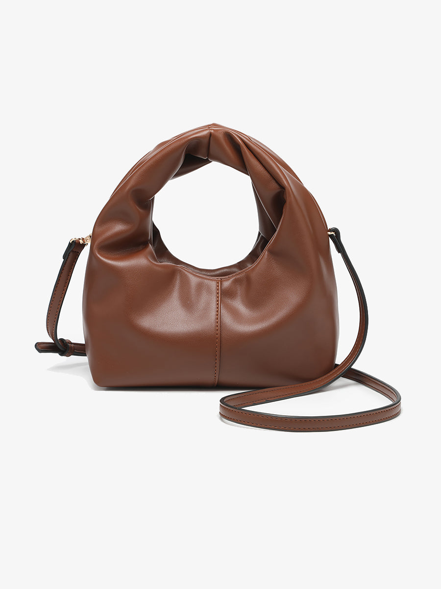 Rilynn Vegan Clutch/Crossbody Chocolate - Jen & Co. vegan handbag