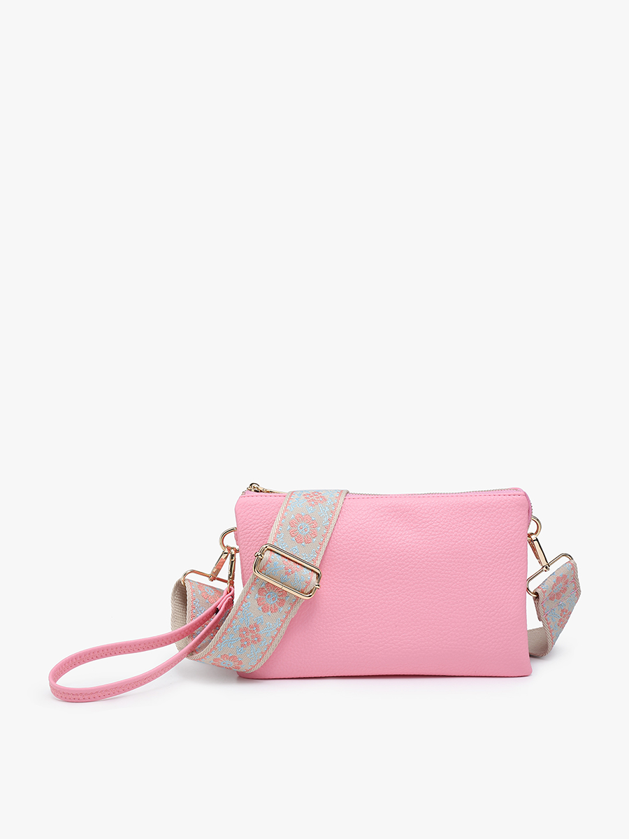 Izzy Vegan Crossbody Sweet Pink - Jen & Co. vegan handbag