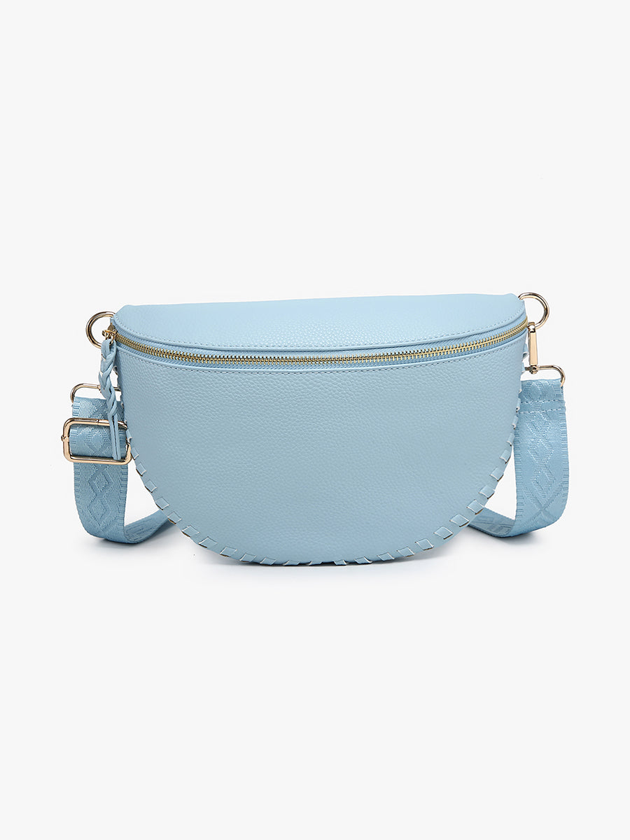 Janae Vegan Crossbody/Sling Bag Cloud Blue - Jen & Co. vegan handbag