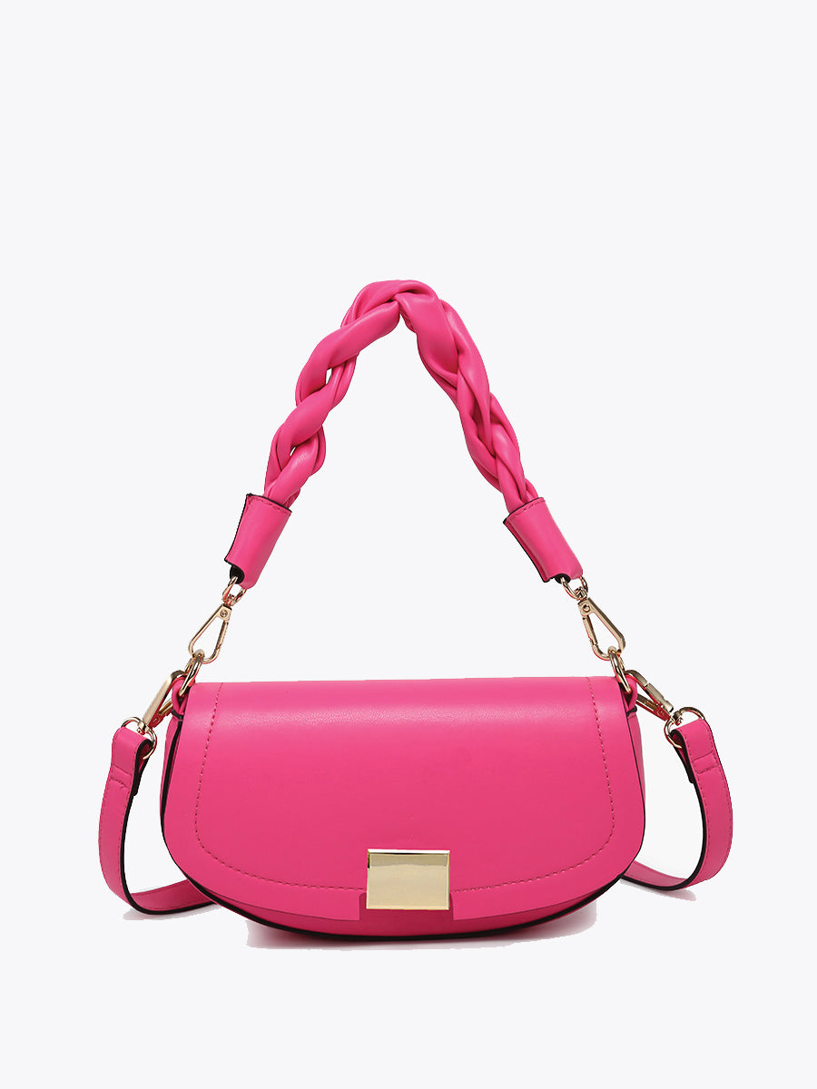 Nylah Vegan Crossbody Hot Pink - Jen & Co. vegan handbag