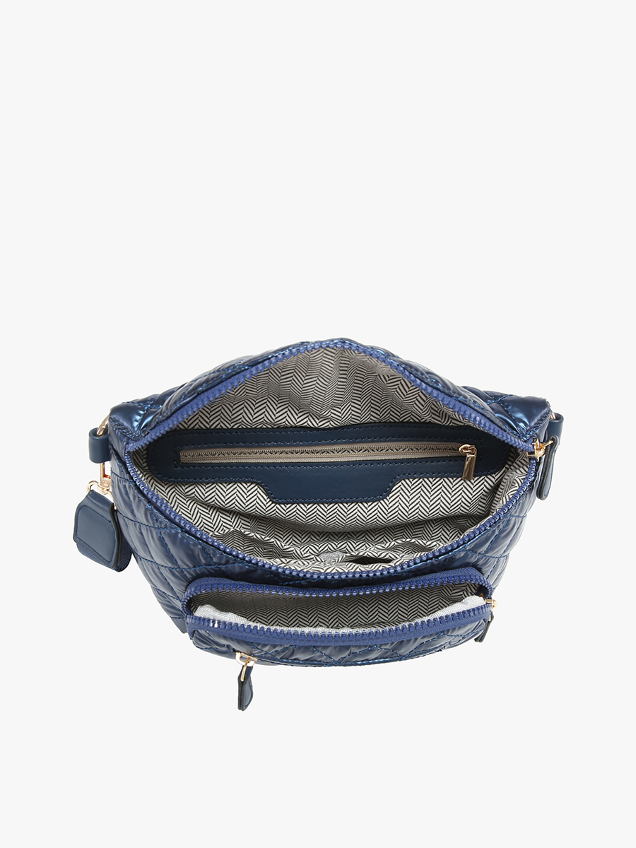 Arianna Vegan Nylon Belt Bag - Jen & Co. vegan handbag