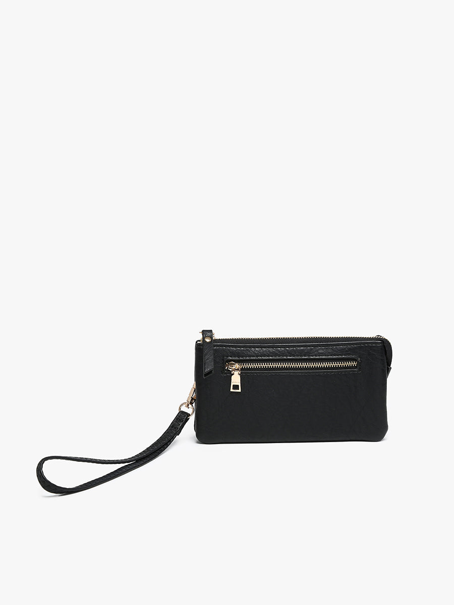 Ariel Vegan Wallet Black - Jen & Co. vegan handbag