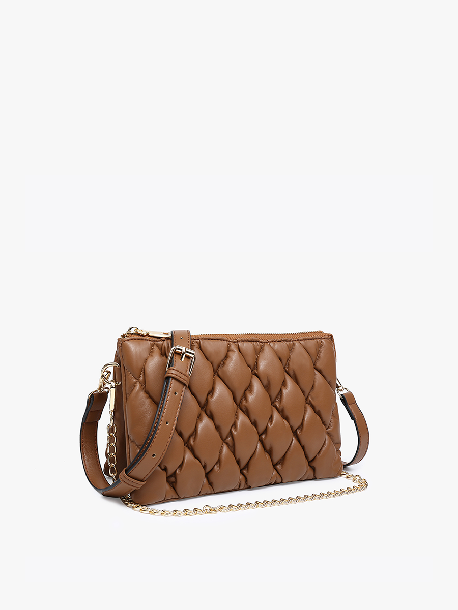 Izzy Vegan Puffer Crossbody - Jen & Co. vegan handbag