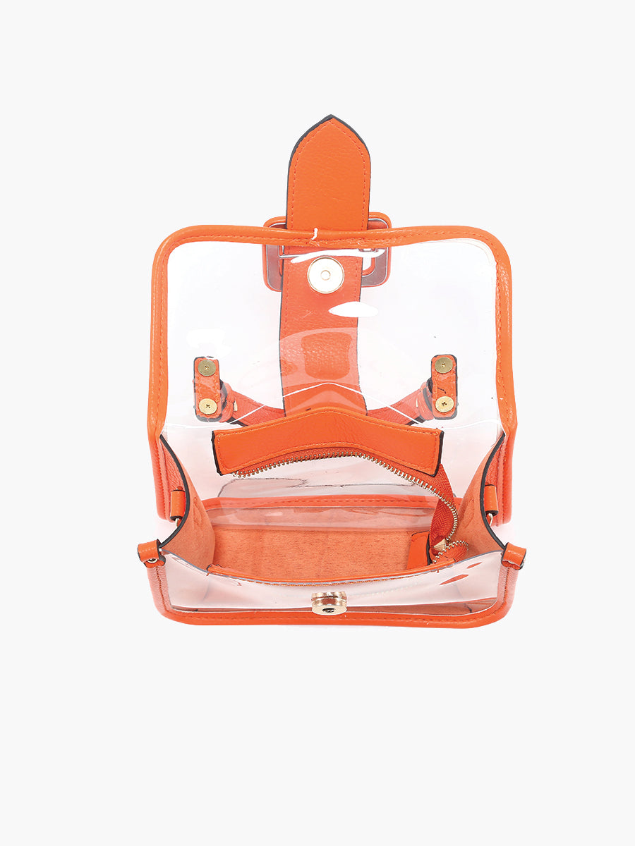 Toni Clear Crossbody - Jen & Co. vegan handbag