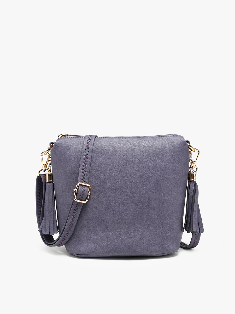 Dylan Vegan Crossbody Damson - Jen & Co. vegan handbag