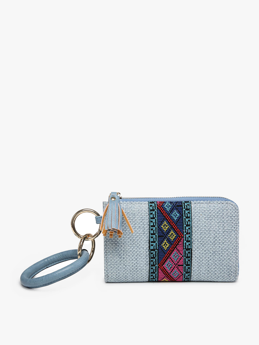 Liv Vegan Tribal Bangle Blue - Jen & Co. vegan handbag