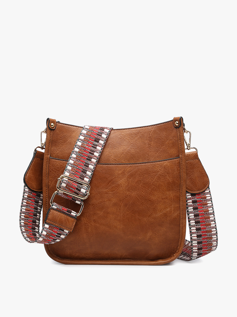 Chloe Vegan Crossbody Brown - Jen & Co. vegan handbag