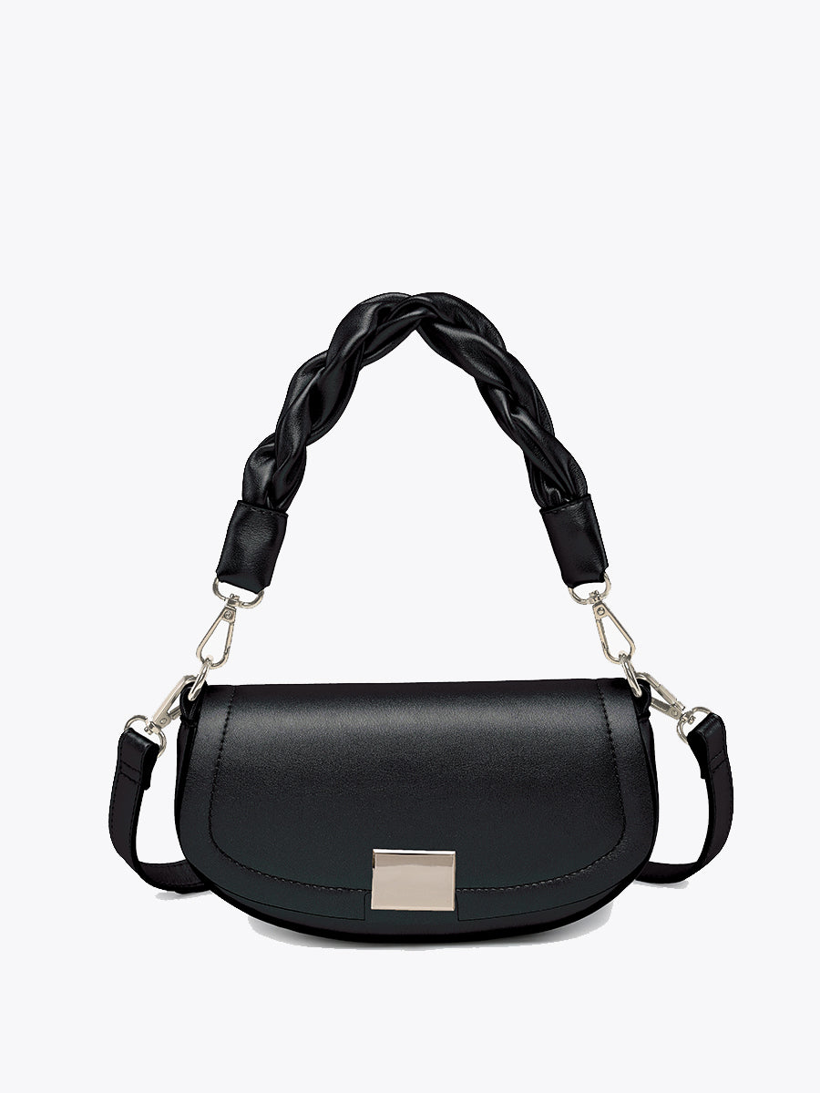 Nylah Vegan Crossbody Black - Jen & Co. vegan handbag